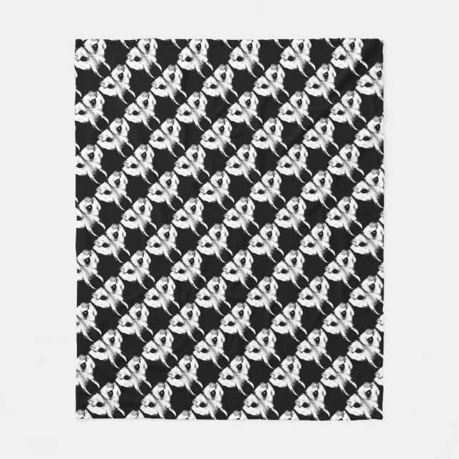 Wolf Pup Blanket Husky Wolf Welpe Dog Blankets Fleecedecke (Vorderseite)