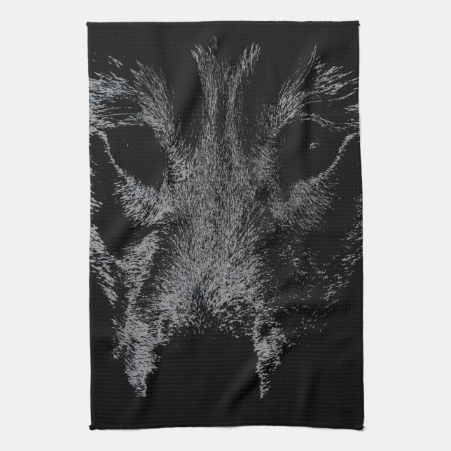 Wolf Pup Handtuch Wild Husky Dog Handtuch (Vertikal)