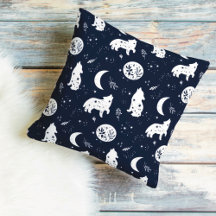 Wolf Pup Howling am Mondwirbelkissen