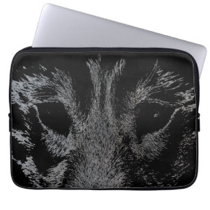 Wolf Pup Laptop Case Siberischer Wolf Pup Eyes Ges