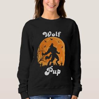 Wolf Pup Matching Tribe Wolves Moon Kids Baby Show Sweatshirt
