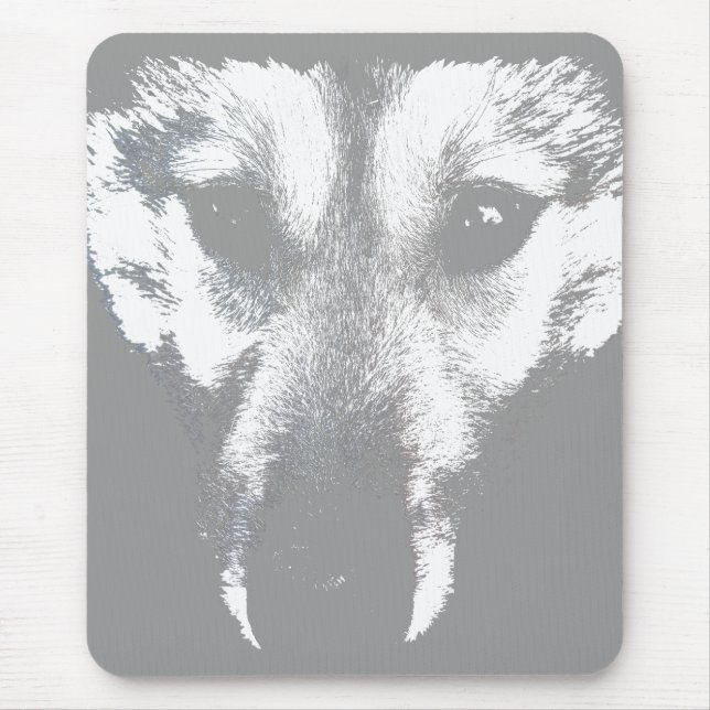 Wolf Pup Mousepad Geschenke Schlittenhunde Husky H (Vorne)