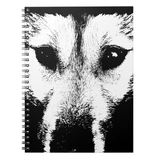 Wolf Pup Notebook Husky / Wolf Geschenke & Bücher (Vorderseite)