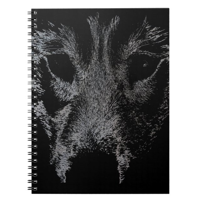 Wolf Pup Notebook Siberian Husky Pup Journal Book Notizblock (Vorderseite)