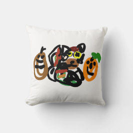 Wolf Puppe Herbst Kissen