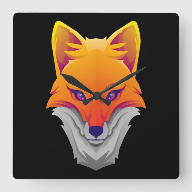 Wolf Quadratische Wanduhr (Vorderseite)