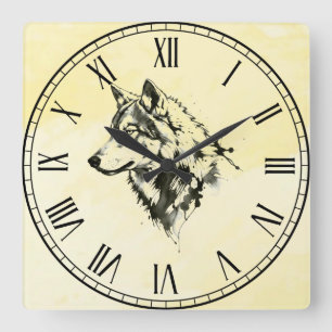 Wolf Quadratische Wanduhr
