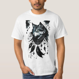 Wolf, Raubfisch, Träumer, Amulet, Talisman T-Shirt