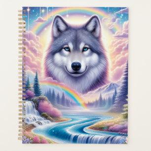 Wolf, Regenbogen und Wasserfälle Planer
