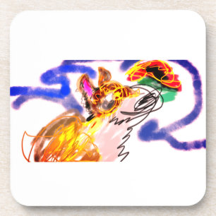 Wolf-Rennen Herbst Getränkeuntersetzer