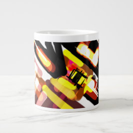 Wolf rennt Nacht Jumbo-Tasse