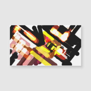 Wolf rennt Nacht Magnetkarte