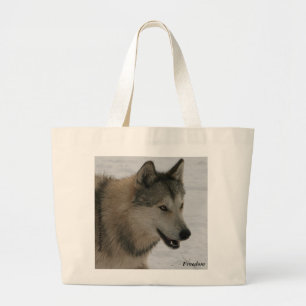 Wolf-riesige Taschen-Tasche Jumbo Stoffbeutel