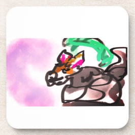 Wolf run in autumn getränkeuntersetzer