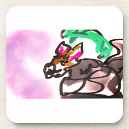 Wolf run in autumn getränkeuntersetzer