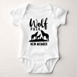 Wolf-Satz-neues Mitgliedsstammes- Kinderbaby-Shirt Baby Strampler