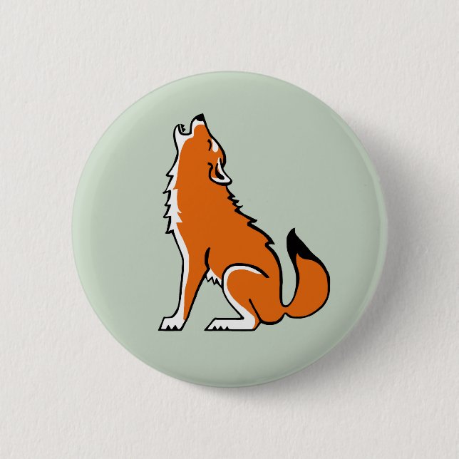 Wolf - Schaltfläche Button (Vorderseite)