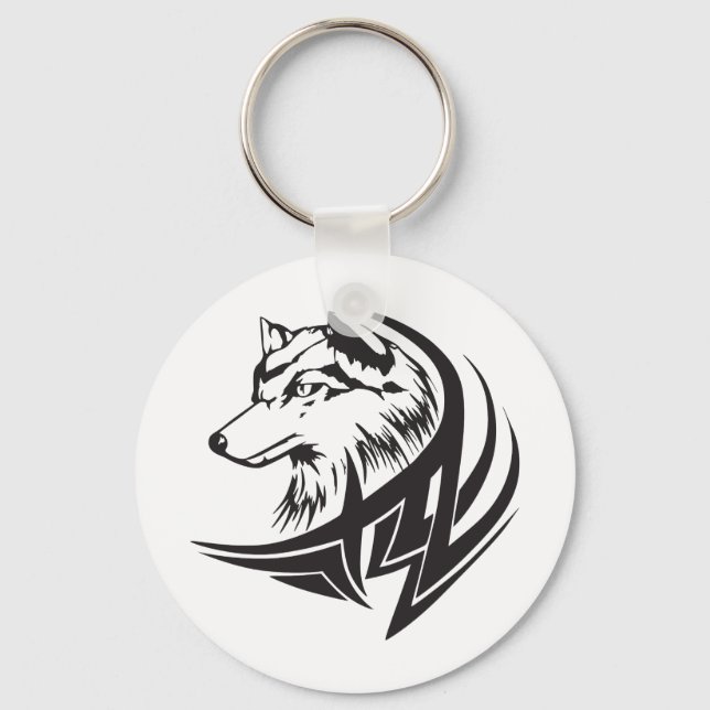 Wolf Schlüsselanhänger (Vorderseite)