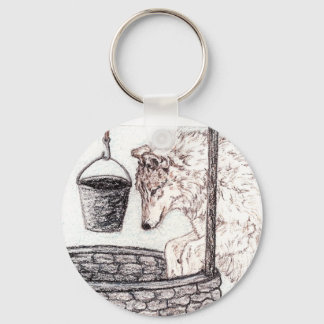 Wolf Schlüsselanhänger der Brunnen