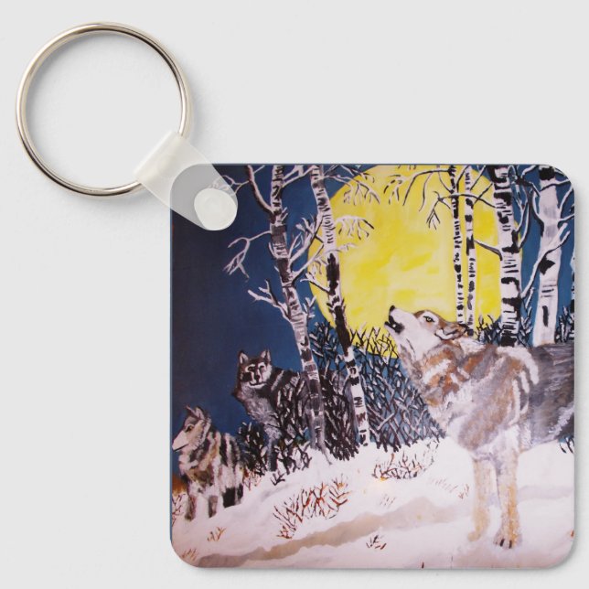 WOLF-SCHLÜSSELANHÄNGER SCHLÜSSELANHÄNGER (Vorderseite)