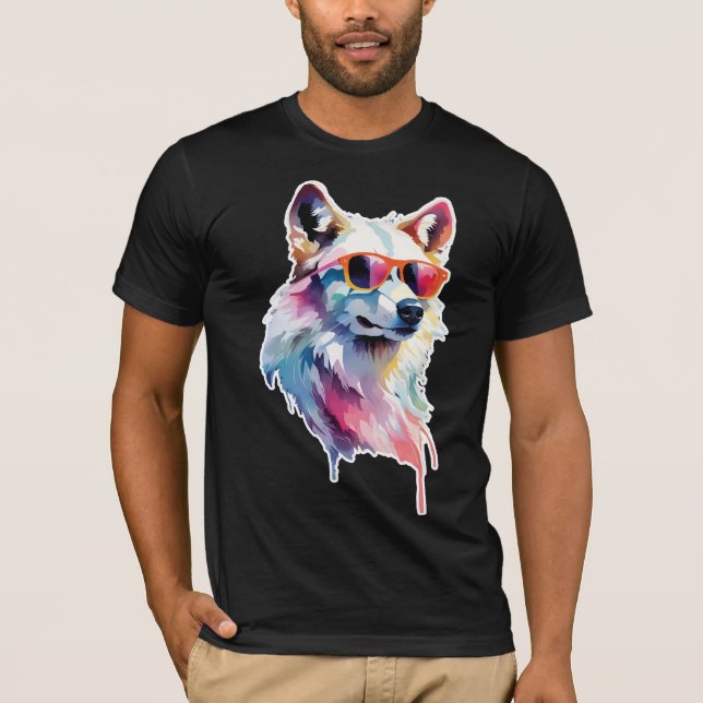 Wolf schwänzt T-Shirt (Vorderseite)