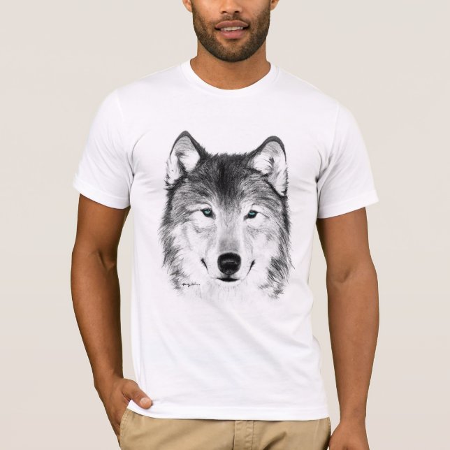 Wolf-Shirt, Männer T-Shirt (Vorderseite)