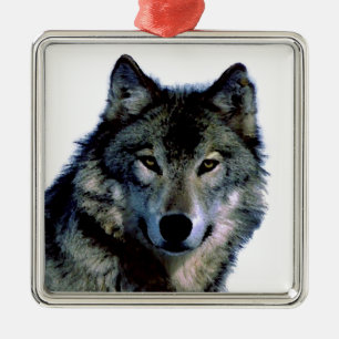 Wolf Silbernes Ornament