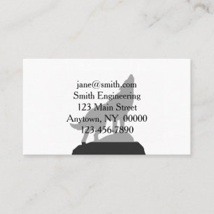 Wolf-Silhouette-Hobling - Wählen Sie Hintergrundf Visitenkarte