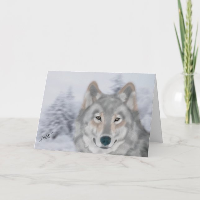 Wolf-(sind Sie mein Freund?), Karte (Vorderseite)