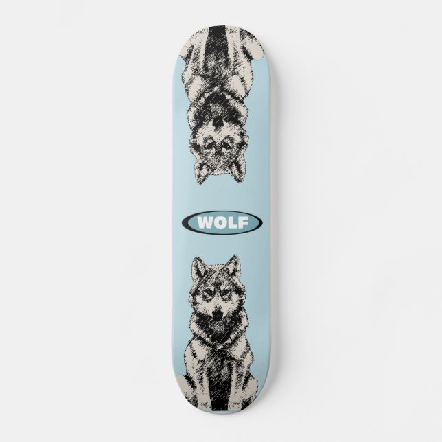 Wolf Skateboard (Vorderseite)