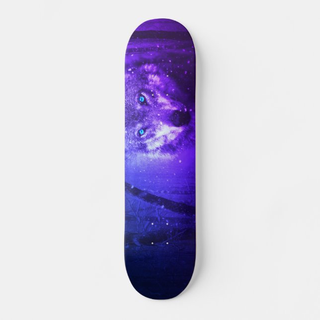 Wolf-Skateboard Skateboard (Vorderseite)