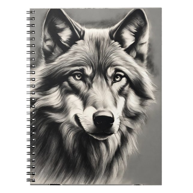 Wolf Sketch Notizblock (Vorderseite)