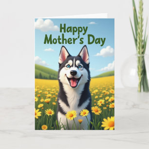 Wolf Smile Muttertagskarte Karte