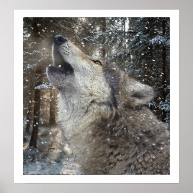 Wolf Song - Pastel Poster (Vorne)