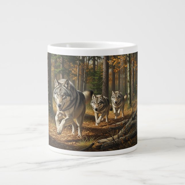 Wolf Specialty Mug style 1 Jumbo-Tasse (Vorderseite)