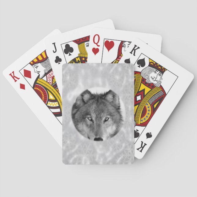 Wolf Spielkarten-Deck Spielkarten (Rückseite)
