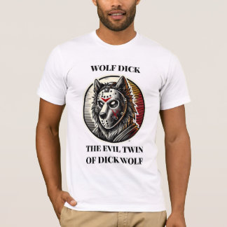 Wolf spielt Hockey für Männer T-Shirt