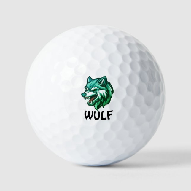 Wolf Spin | Fierce Table Tennis Spirit Design Golfball (Vorderseite)