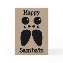 Wolf-Spinne Samhain Karte