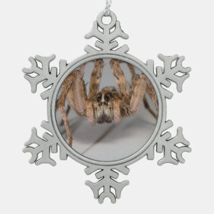 Wolf-Spinne Schneeflocken Zinn-Ornament