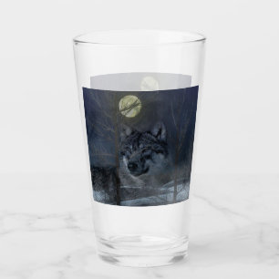Wolf Spirit Moon Night Glas