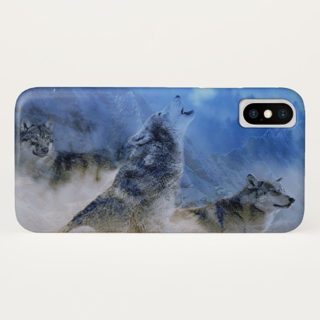 Wolf Spirits Case-Mate iPhone Hülle (Rückseite (Horizontal))