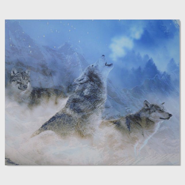 Wolf Spirits Geschenkpapier (Flach)