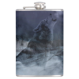 Wolf Spirits Howling Flachmann