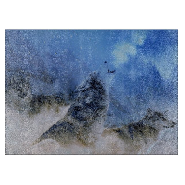 Wolf Spirits Schneidebrett (Vorderseite)