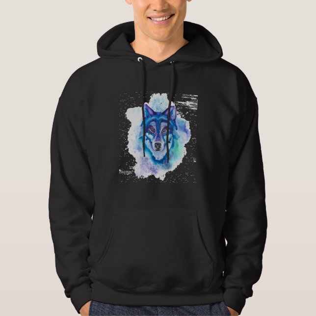 Wolf Splash Wolf Hoodie (Vorderseite)