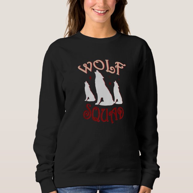 Wolf Squad Forest Animal Natourves Sweatshirt (Vorderseite)
