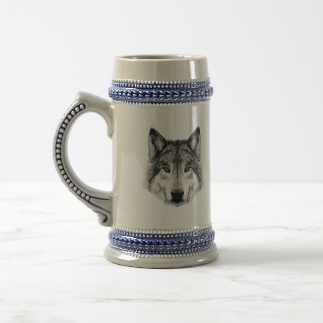 Wolf Stein Bierglas (Links)