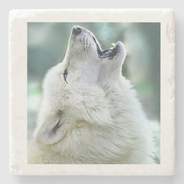 Wolf Steinuntersetzer (Vorderseite)