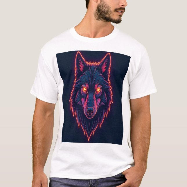 Wolf-Sweatshirt-Hoodie  T-Shirt (Vorderseite)
